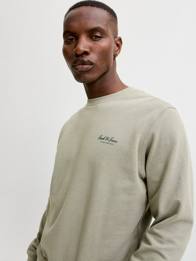 Jack & Jones Archive Graphic Sweater in Vetiver