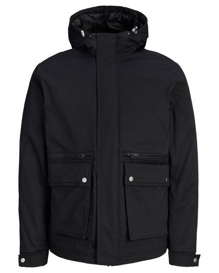 Jack & Jones Wolf Parka Jacket Black