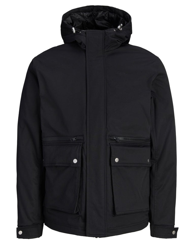 Jack & Jones Wolf Parka Jacket Black
