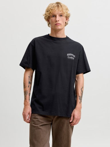 Jack & Jones Organic Relaxed Studio Tee in Black 