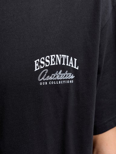 Jack & Jones Organic Relaxed Studio Tee in Black 