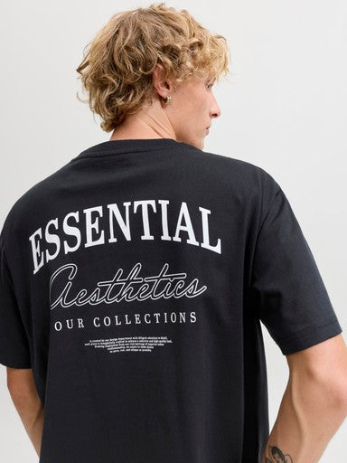 Jack & Jones Organic Relaxed Studio Tee in Black 