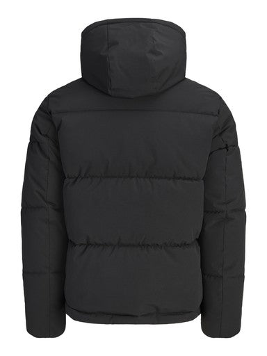 Jack & Jones Galaxy Puffer Jacket in Black