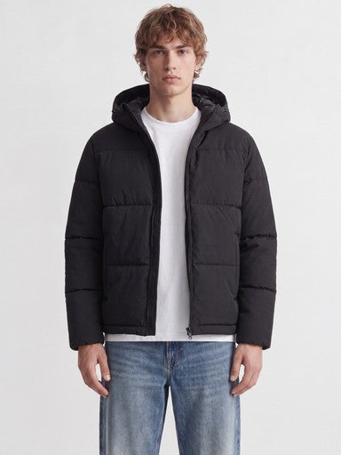 Jack & Jones Galaxy Puffer Jacket in Black