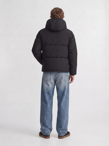 Jack & Jones Galaxy Puffer Jacket in Black