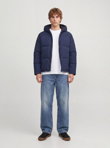Jack & Jones Galaxy Puffer Jacket in Navy