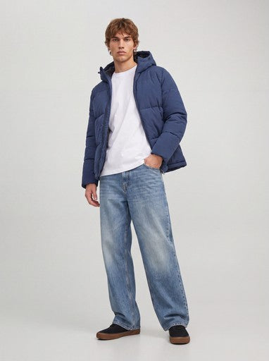 Jack & Jones Galaxy Puffer Jacket in Navy
