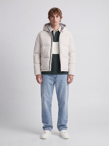 Jack & Jones Galaxy Puffer Jacket in Moonbeam