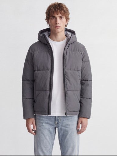 Jack & Jones Galaxy Puffer Jacket in Asphalt Grey