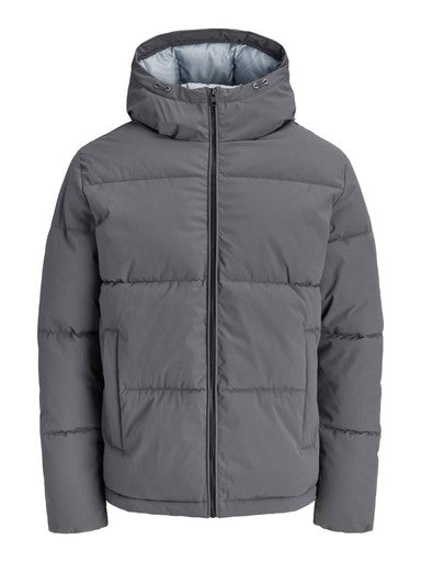 Jack & Jones Galaxy Puffer Jacket in Asphalt Grey
