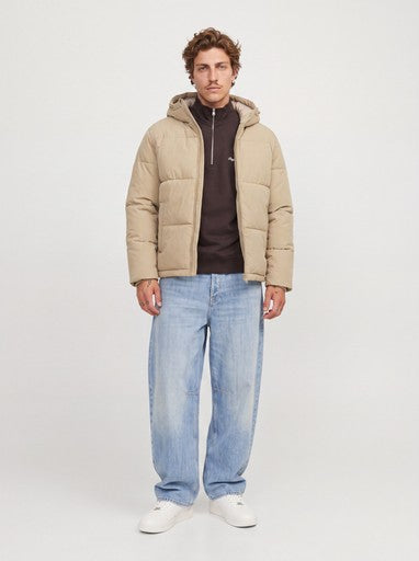 Jack & Jones Galaxy Puffer Jacket in Kelp