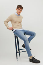 Load image into Gallery viewer, Jack &amp; Jones Glenn MF 770 Slim Fit Jeans Blue Denim - Raw Menswear
