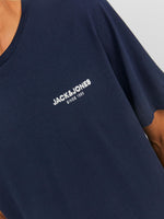 Load image into Gallery viewer, Jack &amp; Jones Snorkle Tee Navy - Raw Menswear
