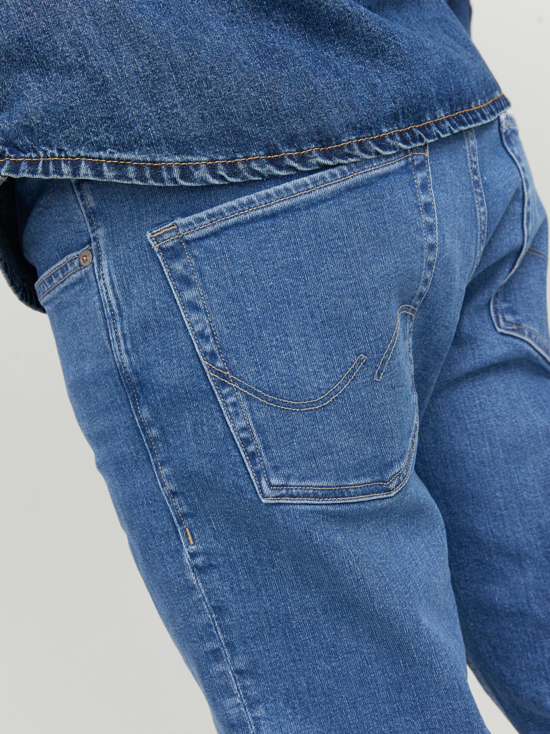Jack & Jones Mike Original AM 385 Comfort Fit Jeans Blue Denim - Raw Menswear