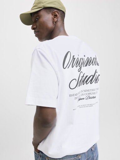Jack & Jones Norrebro Type Tee in White