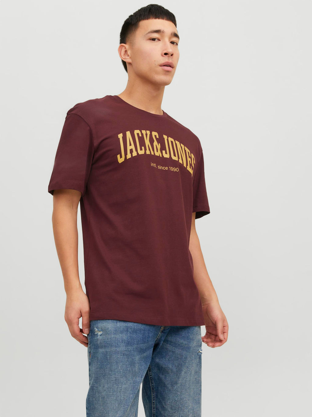 Jack & Jones Josh Crew Neck Tee Port - Raw Menswear