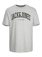 Load image into Gallery viewer, Jack &amp; Jones Josh Crew Neck Tee White Melange - Raw Menswear
