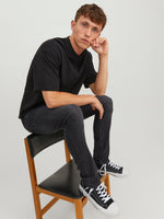 Charger l&#39;image dans la galerie, Jack &amp; Jones Glenn Original 270 Slim Fit Jeans Black Denim - Raw Menswear
