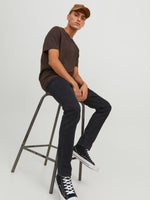 Load image into Gallery viewer, Jack &amp; Jones Glenn Original Slim Fit Jeans 356 Black Denim - Raw Menswear
