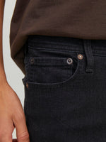 Load image into Gallery viewer, Jack &amp; Jones Glenn Original Slim Fit Jeans 356 Black Denim - Raw Menswear
