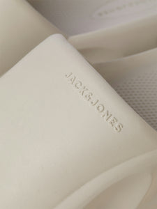 Jack & Jones Status Moulded Sliders Moonbeam - Raw Menswear