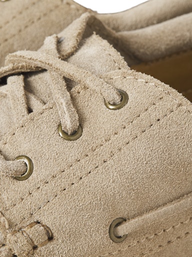 Jack & Jones Brooklyn Suede Boat Shoes in Taupe
