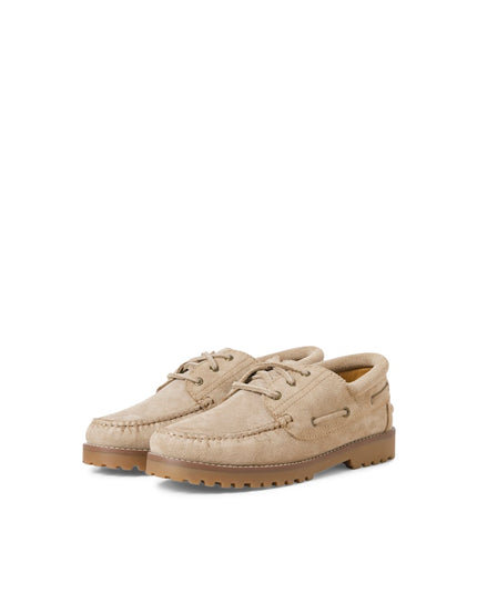 Jack & Jones Brooklyn Suede Boat Shoes Beige