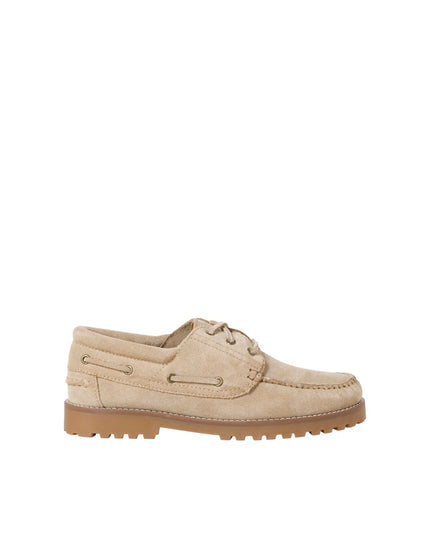 Jack & Jones Brooklyn Suede Boat Shoes Beige