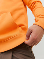 Load image into Gallery viewer, Jack &amp; Jones Star Basic Sweat Hoodie Pumpkin Orange - Raw Menswear
