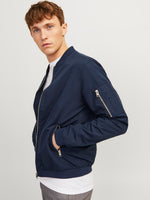 Lade das Bild in den Galerie-Viewer, Jack &amp; Jones Rush Bomber Jacket Navy - Raw Menswear
