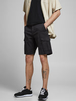 Load image into Gallery viewer, Jack &amp; Jones Joe Shorts Black - Raw Menswear
