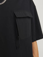 Load image into Gallery viewer, Jack &amp; Jones Arch Pocket Tee Black - Raw Menswear

