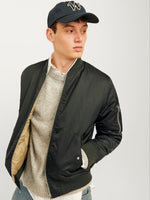 Carica l&#39;immagine nel visualizzatore di Gallery, Jack &amp; Jones Ocean Bomber Jacket Khaki - Raw Menswear
