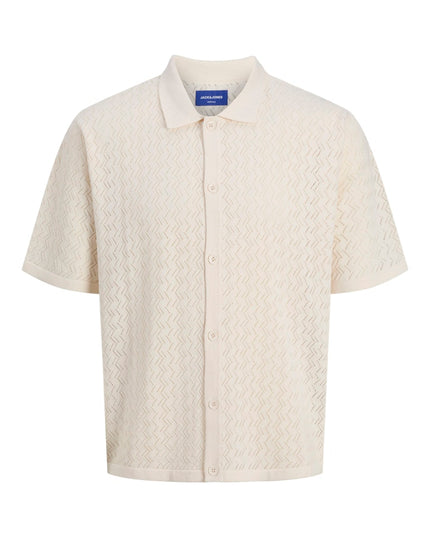 Jack & Jones Tyler SS Knit Polo Sea Salt Ecru