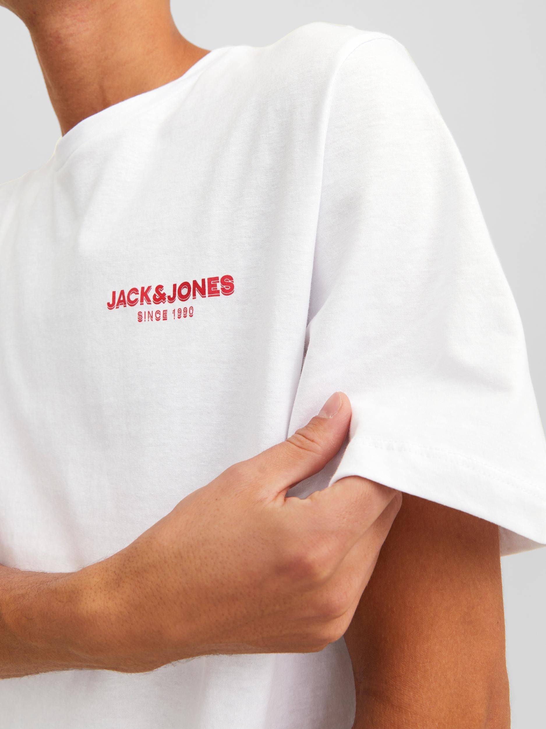 Jack & Jones Snorkle Tee White - Raw Menswear