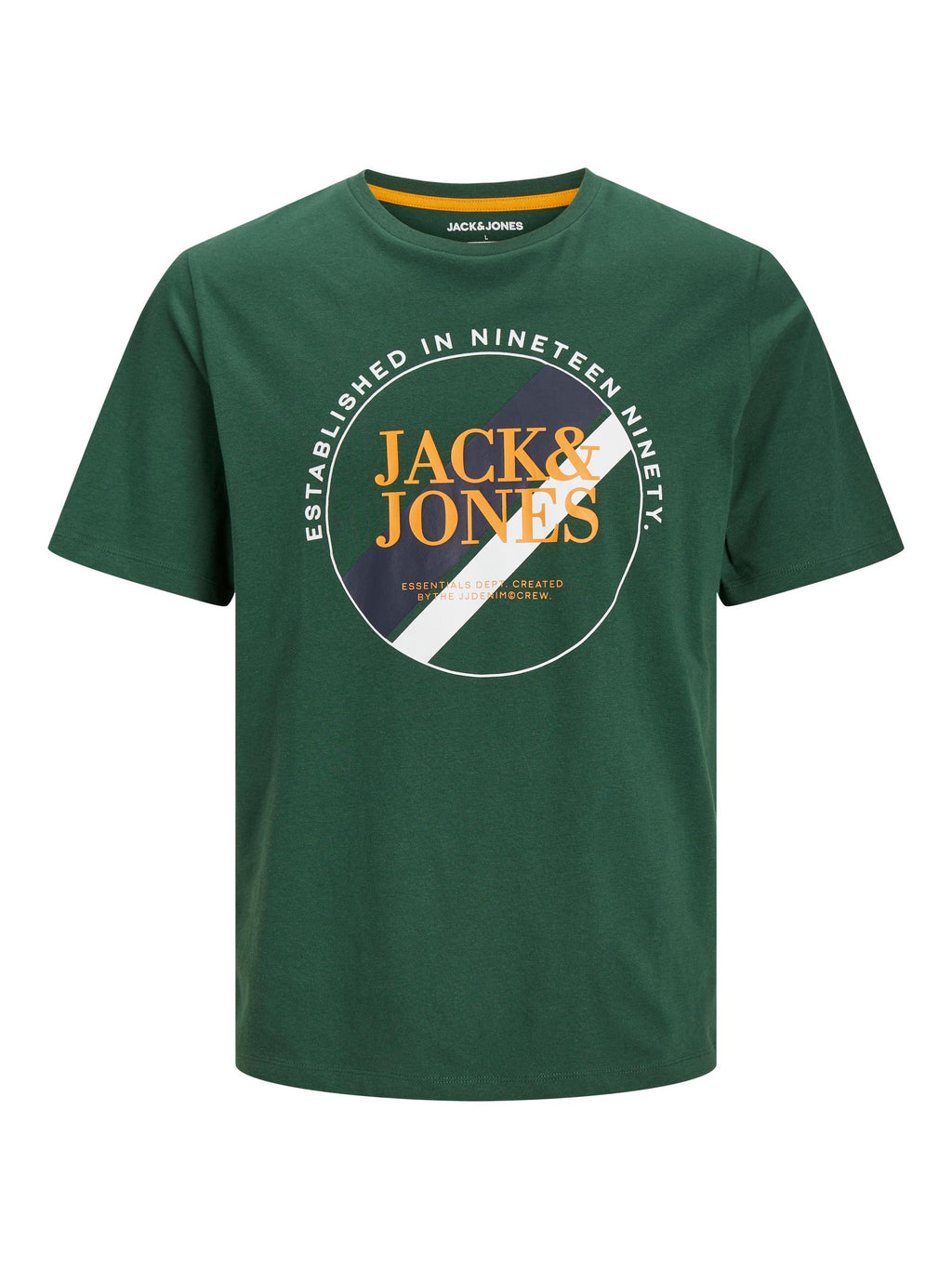Jack & Jones Loof Tee Dark Green - Raw Menswear
