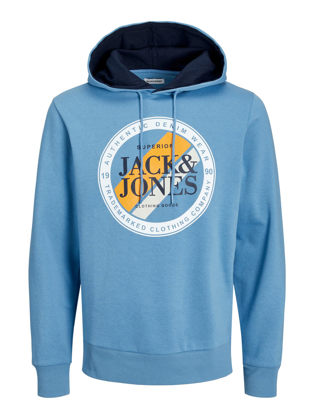 Jack & Jones Loof Sweat Hoodie Blue - Raw Menswear
