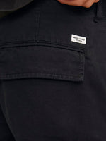Charger l&#39;image dans la galerie, Jack &amp; Jones Cole Combat Pocket Shorts Black - Raw Menswear
