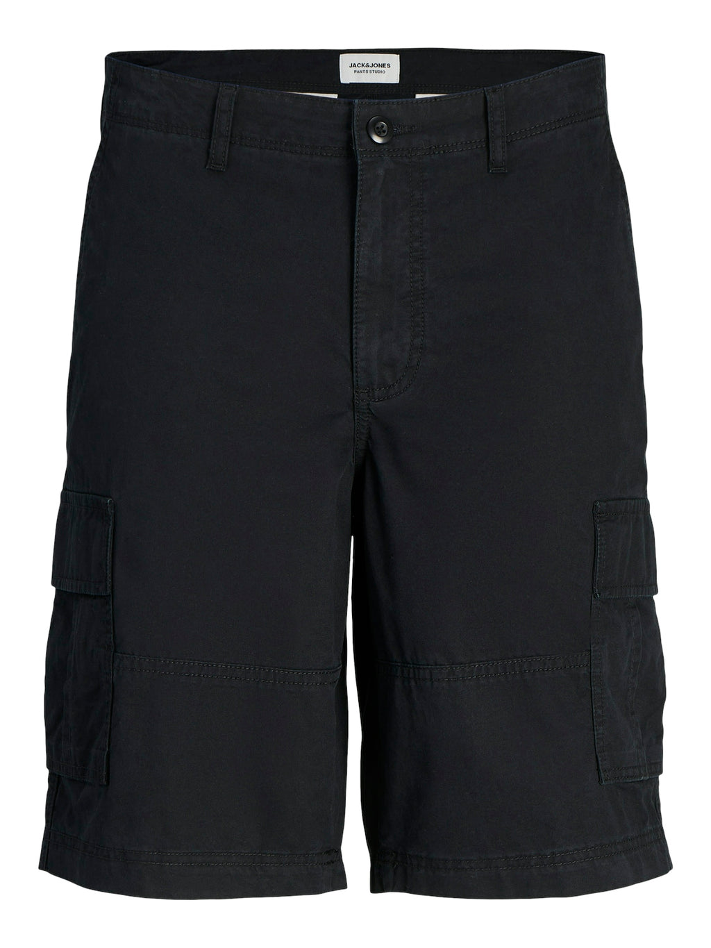 Jack & Jones Cole Combat Pocket Shorts Black - Raw Menswear