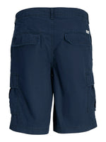 Charger l&#39;image dans la galerie, Jack &amp; Jones Cole Combat Pocket Shorts Navy - Raw Menswear
