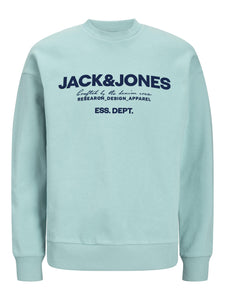 Jack & Jones Gale Sweater Mint Green - Raw Menswear