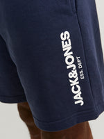 Load image into Gallery viewer, Jack &amp; Jones Gale Sweat Shorts Navy - Raw Menswear

