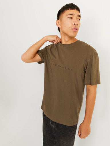 Jack & Jones Star Tee in Cocoa
