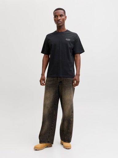 Jack & Jones Archive Graphic Tee in Black