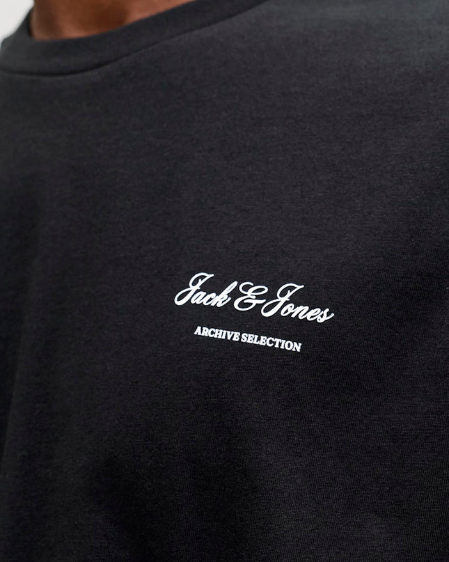 Jack & Jones Archive Graphic Tee Black