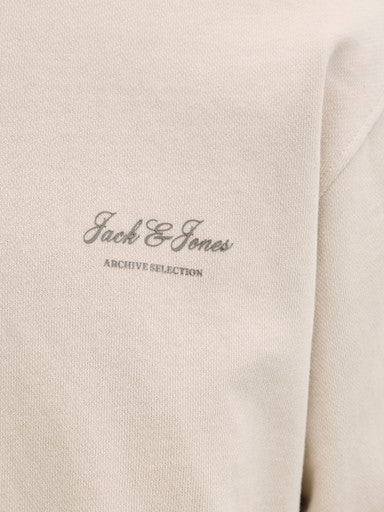 Jack & Jones Archive Graphic Sweater in Moonbeam