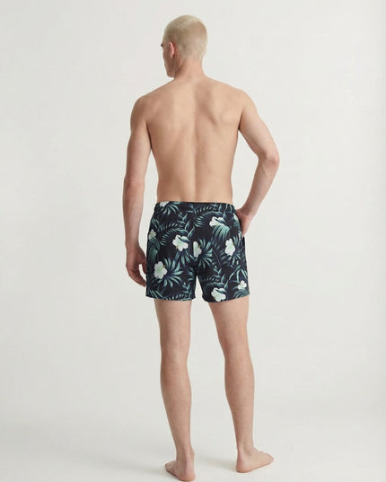 Jack & Jones Maui Flower Seersucker Swim Short Black Floral