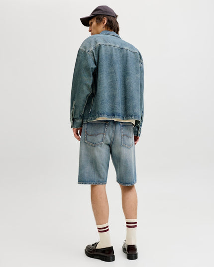 Jack & Jones Alex Originals Baggy Fit Denim Shorts Washed Blue