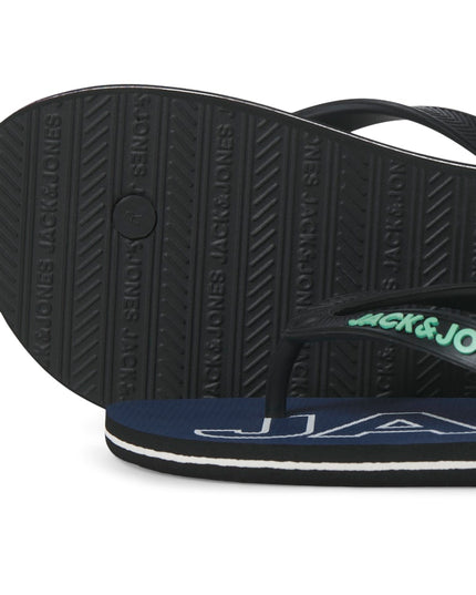 Jack & Jones Palm Print Flip Flops Vintage Indigo