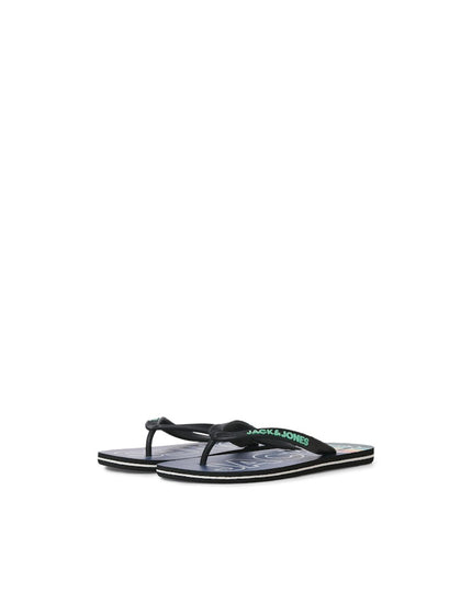Jack & Jones Palm Print Flip Flops Vintage Indigo